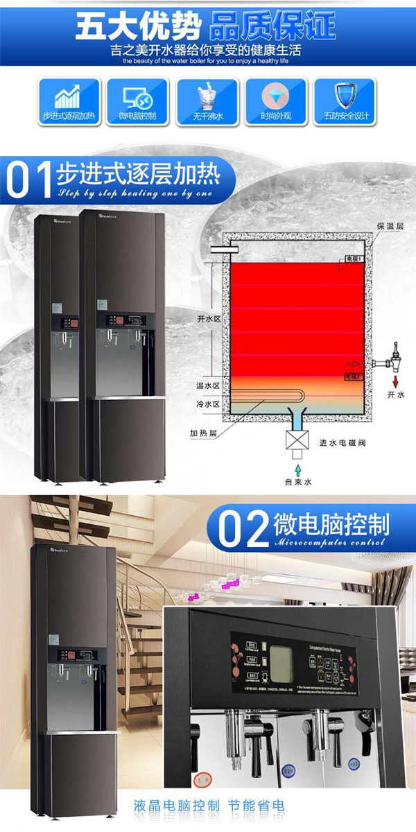 吉之美华贵之选系列开水器GL-40CSW
